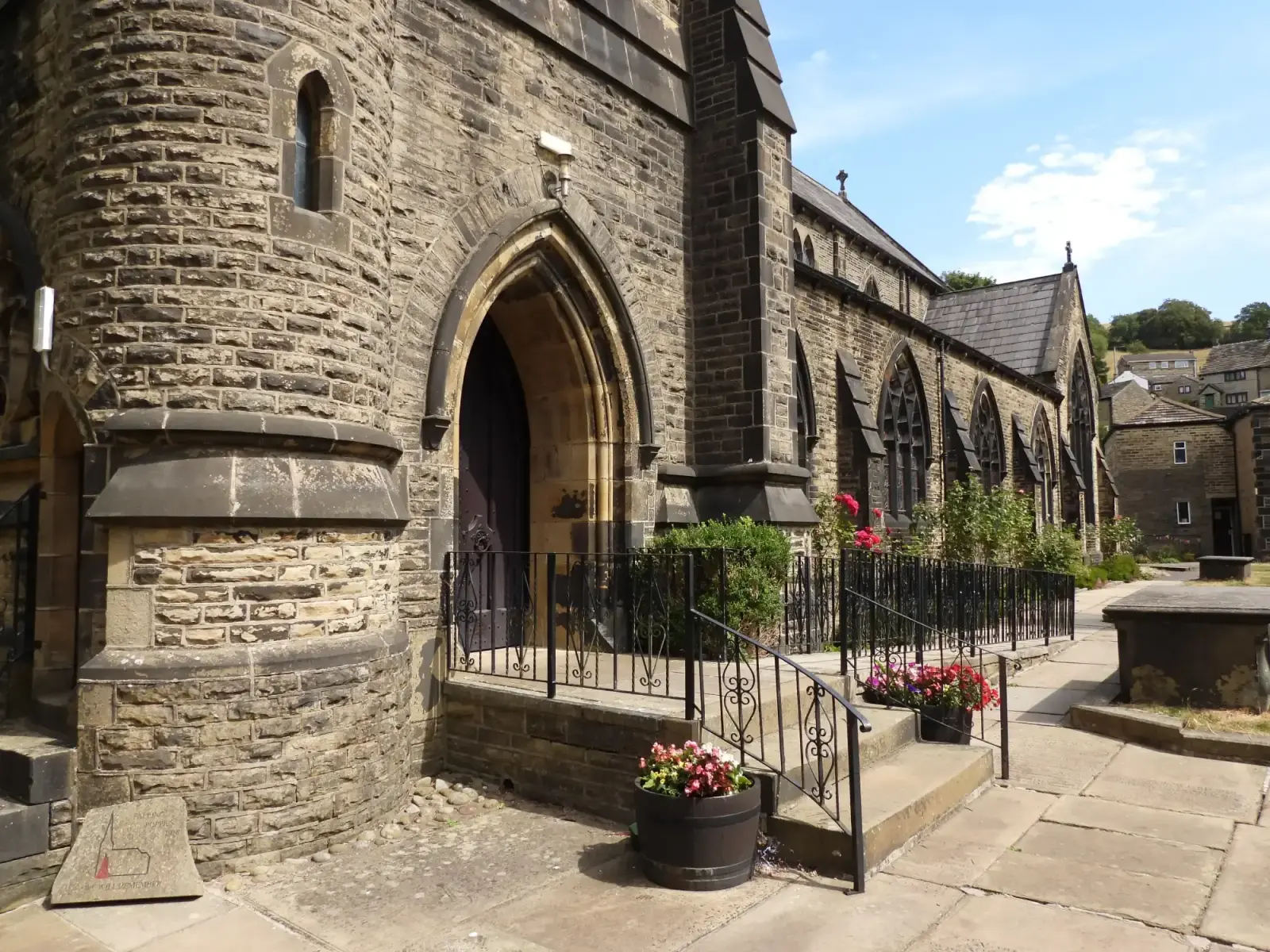 St Bartholomew's Church in Ripponden, just across the bridge from The Old Bridge Inn
