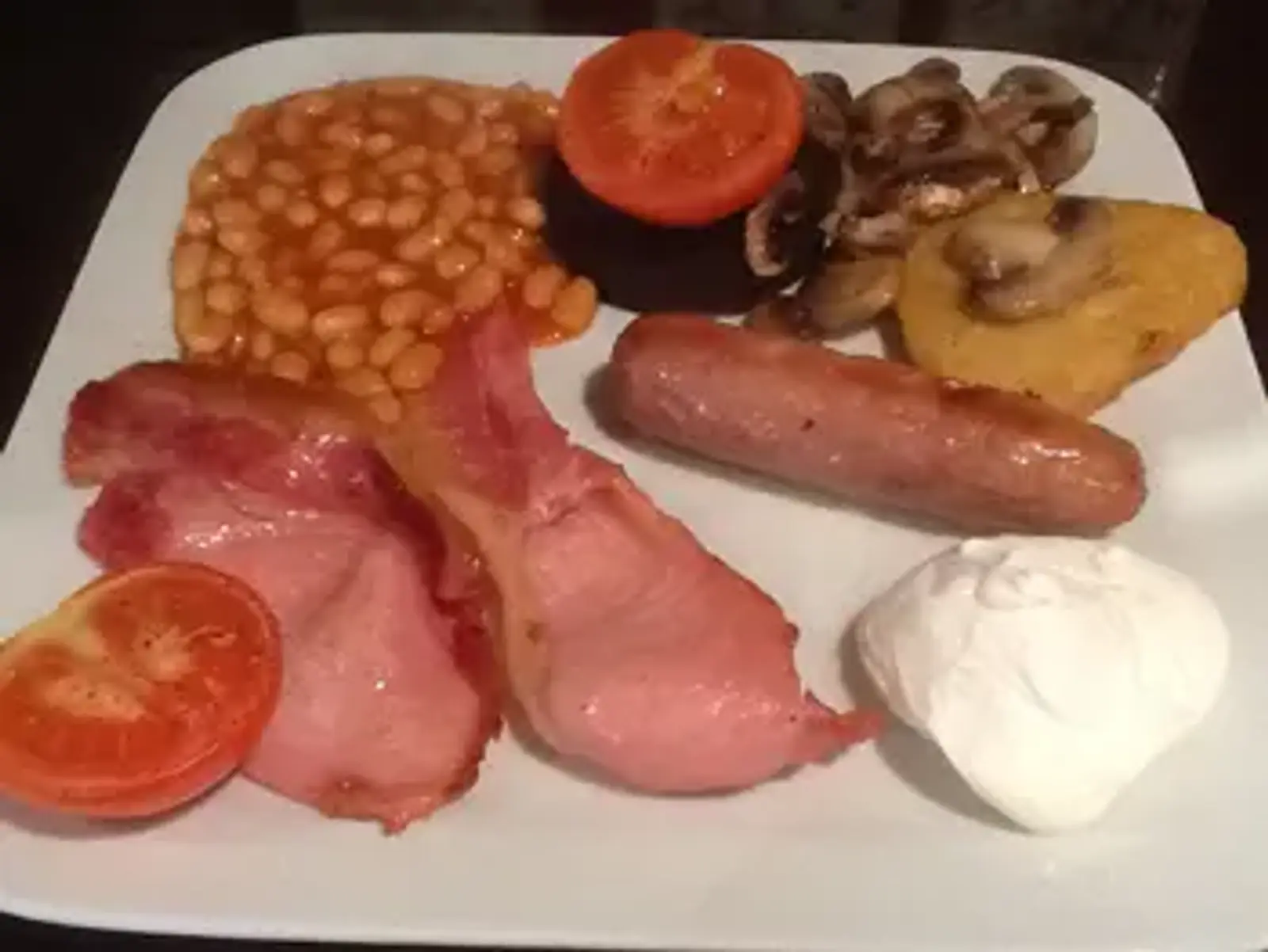 Full Yorkshire breakfast at Over The Bridge