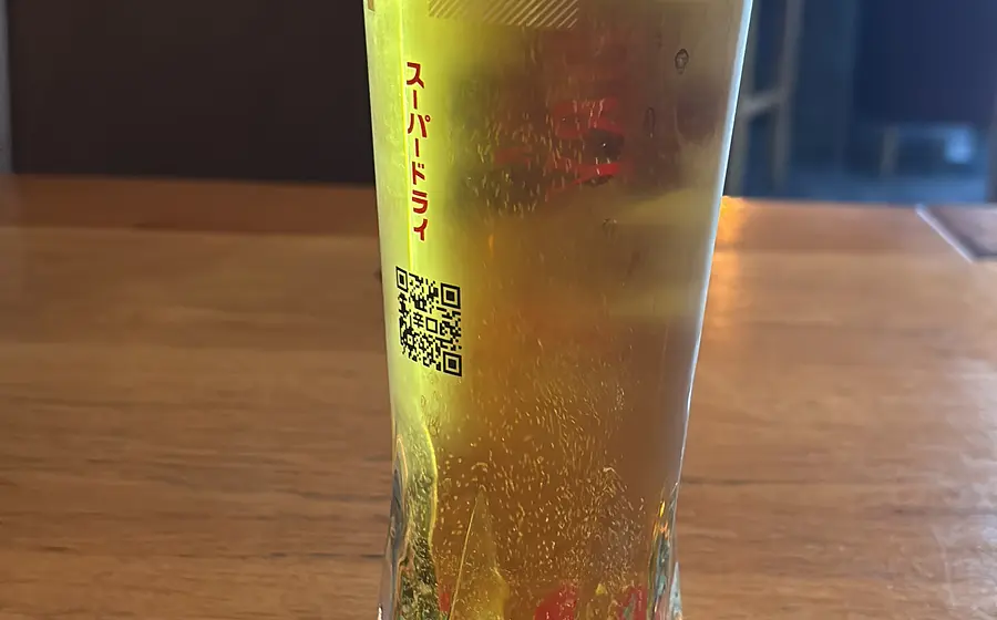 pint of cider on a bar